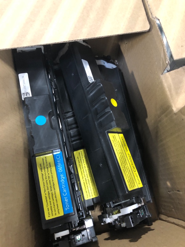 Photo 3 of 069H 069 High Capacity Toner Cartridge 4-Pack (with Chip) Compatible Replacement for Canon 069H Works for Canon Color ImageCLASS LBP674C MF750C Series MF753Cdw MF751Cdw LBP674Cdw Printer