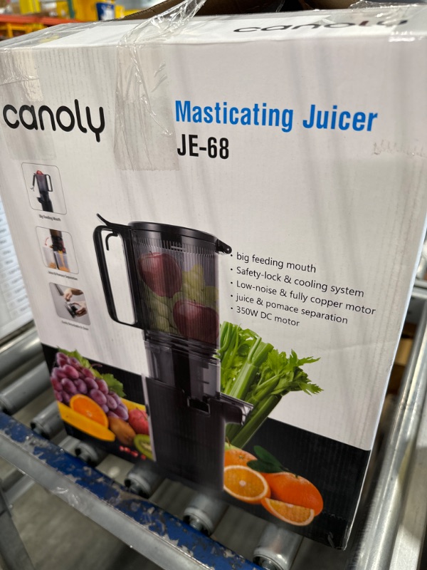 Photo 2 of ***used***Cold Press Juicer Machines, 6.1" Extra Large Feed Chute, 350W Professional Slow Masticating Juicer Fit Whole Fruits & Vegetables, Easy to Clean