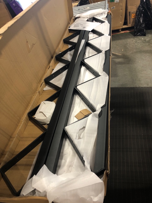 Photo 1 of DIYHD Steel Stair Riser 6 Step Stair Stringer for Deck Height 50in,3 Packs