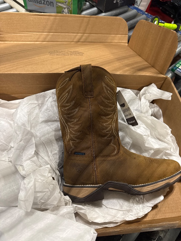 Photo 2 of Ariat Mens Groundbreaker Wide Square Toe Work Boot Brown 10.5