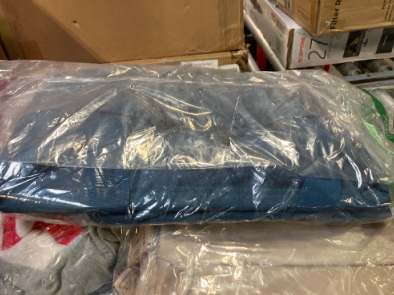 Photo 1 of BALEINE Extra Large Utility Tote Bag with Wire Frame for Storage (Blue, 16.5''x14''x10'')