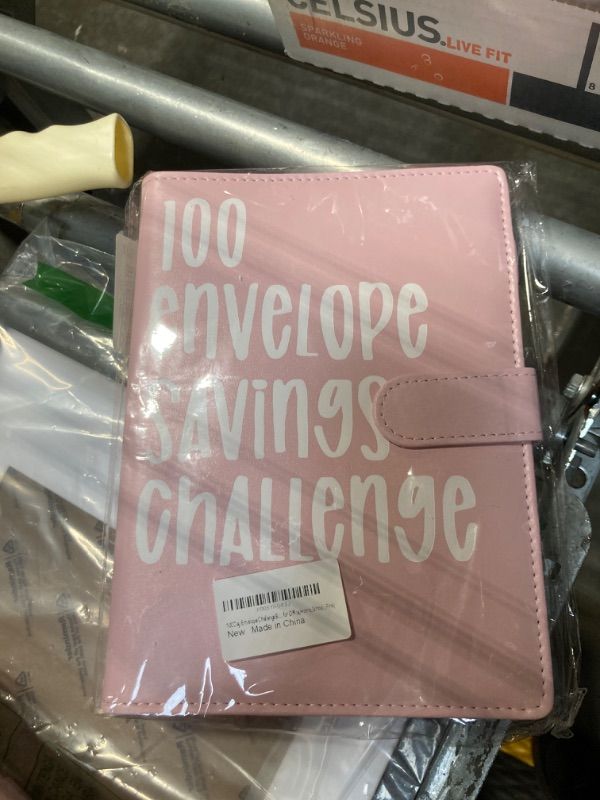 Photo 2 of 100 Day Envelope Challenge Binder,Easy and Fun Way to Save $5,050,Budget Binder Savings Challenge Book Binder with Cash Envelopes,Budget Planner Book for Office,Home,School (Pink)