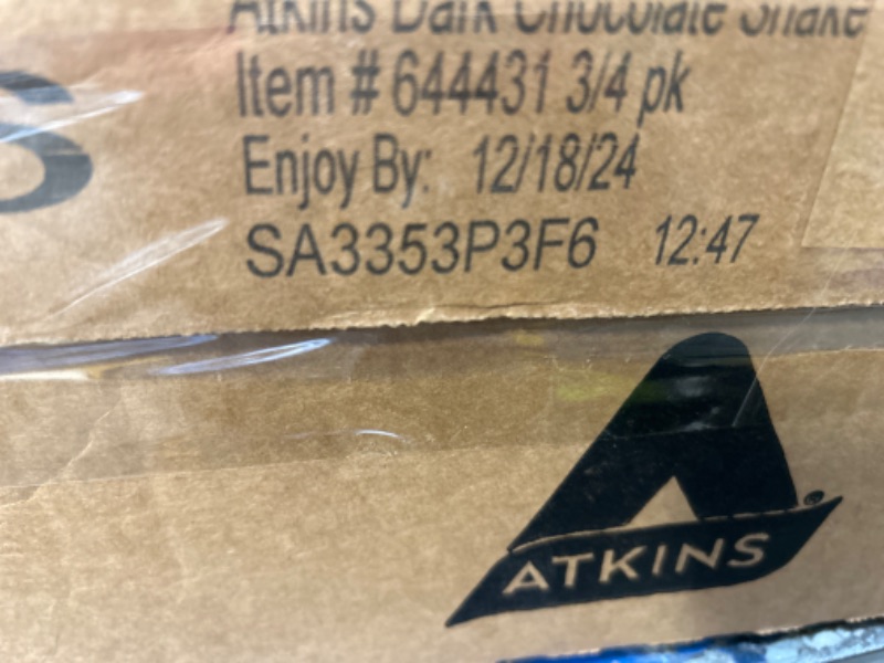 Photo 3 of Atkins Gluten Free Protein-Rich Shake, Dark Chocolate Royale, 12 Count