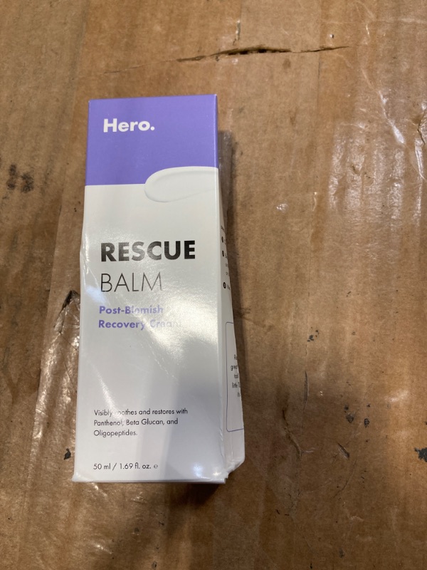 Photo 4 of  *** EXP 11- 2025 *** Hero Cosmetics Rescue Balm Post-Blemish Recovery Cream - Intensive Nourishing and Calming for Dry, Red-Looking Skin After a Blemish - Dermatologist Tested (50 ml, 1.69 fl. oz)