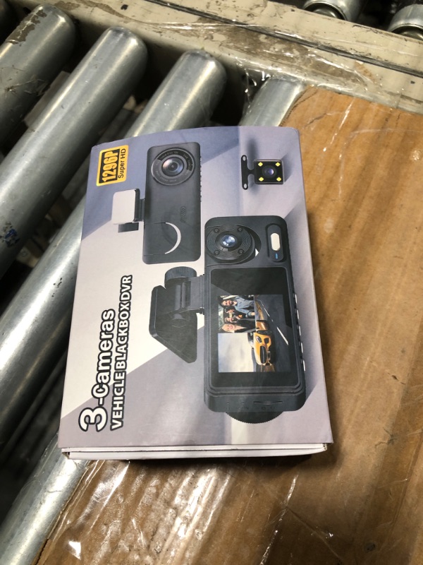 Photo 2 of 3 Channel Dash Cam for Cars Front Rear Inside, 1080P WiFi Dash Cam w/ 32GB Card, 2.0" IPS Screen Dashboard Camera Recorder with App Control, G-Sensor, Loop Recording, Night Vision, Parking Monitor