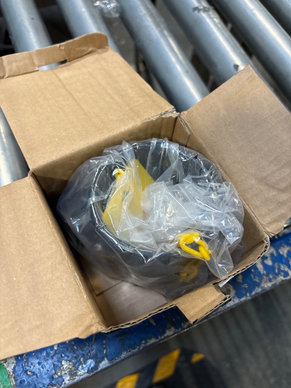 Photo 1 of METOWARE 5th Wheel King Pin Lock with Warning Tag for 5th Wheel, RVs, Semi Trailers and Campers (Black)