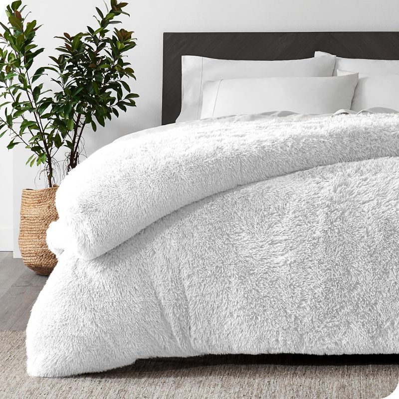 Photo 1 of ***SIMILAR*** Bare Home Shaggy Fleece Duvet Cover Twin/Twin Extra Long Size - Plush Duvet Cover - Super Soft & Luxury - Hidden Zipper Closure - All Season Bedding Duvet Cover (Twin/Twin XL, White)
