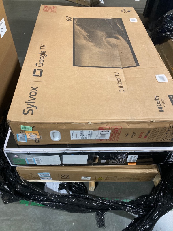 Photo 1 of ***FLAT SCREEN TV BUNDLE & UNKNOWN FURNITURE BOX ***FINAL SALE, NO RETURNS, PARTS ONLY***