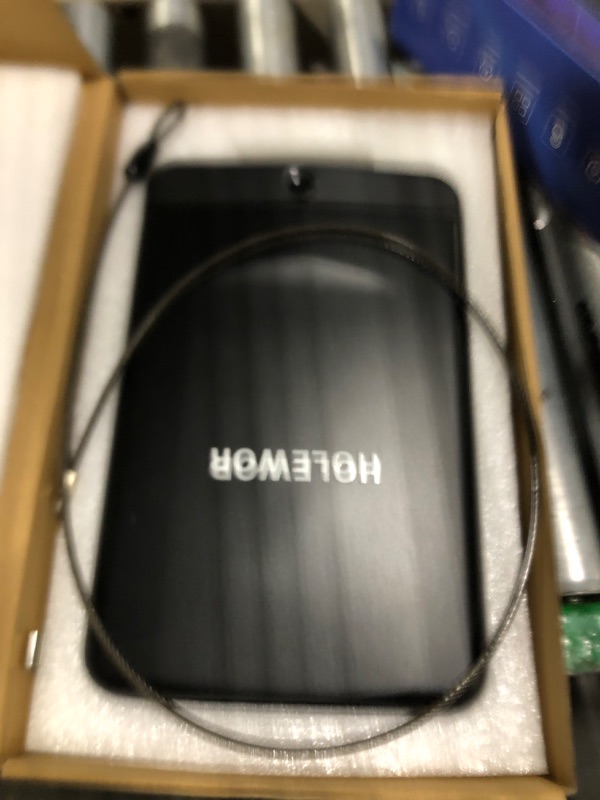 Photo 1 of Holewor  Safe, Small Pistol Safe Biometric Gun Safes for Handgun, Fingerprint Quick Access Handgun Safe Portable Gun Safe for Cars Travel Nightstand Bedside