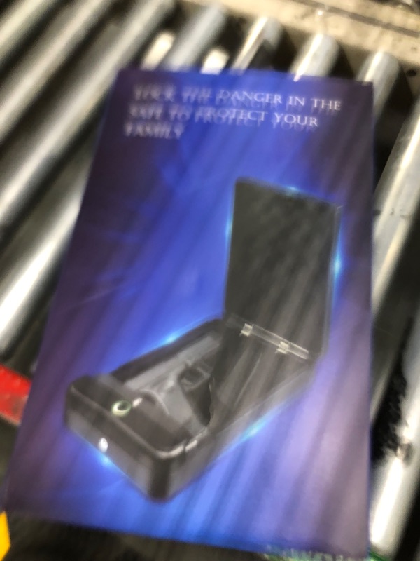 Photo 1 of Holewor  Safe, Small Pistol Safe Biometric Gun Safes for Handgun, Fingerprint Quick Access Handgun Safe Portable Gun Safe for Cars Travel Nightstand Bedside