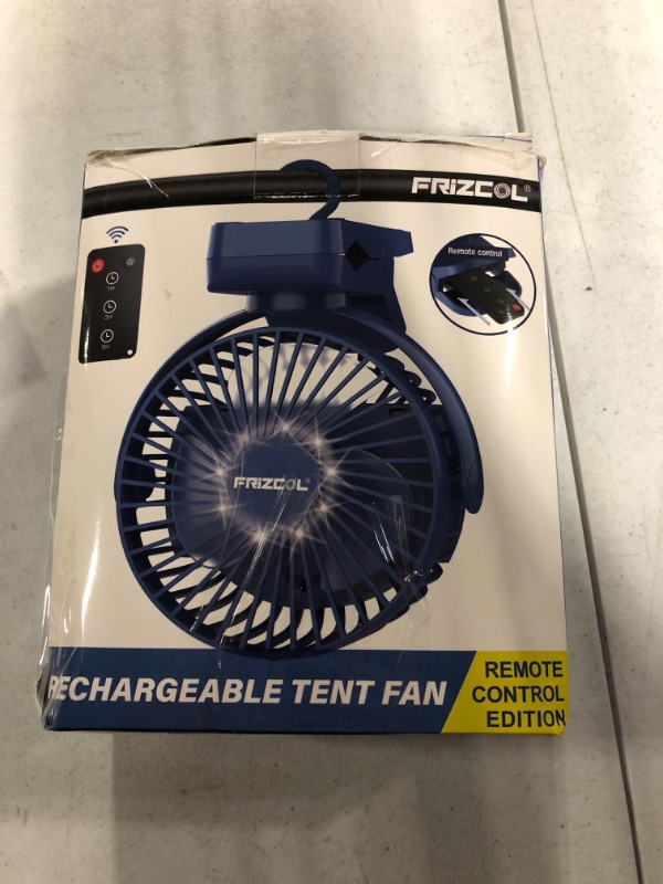 Photo 3 of *** missing items*** Clip on Fan 65 Hours Portable Desk Fan Rechargeable with LED Lights and Hooks 12000 Capacity Battery Operated Fan with Clips Small Desk Fan Mini Fans for Tents Travel Outdoor Camping Golf Cart Stroller