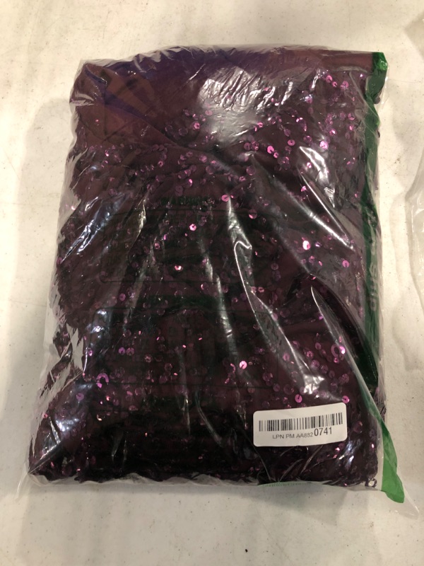 Photo 2 of Adrianna Papell Women's Short-Sleeve All Over Sequin Gown, Cabernet, 2