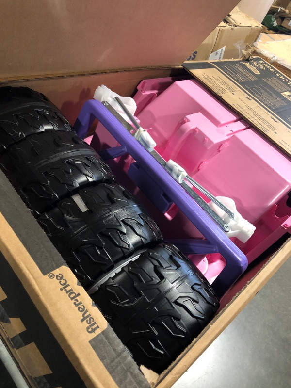 Photo 1 of Power Wheels Disney Princess Jeep Wrangler Ride-On Battery Powered Vehicle with Sounds & Phrases for Preschool Kids Ages 3+ Years?