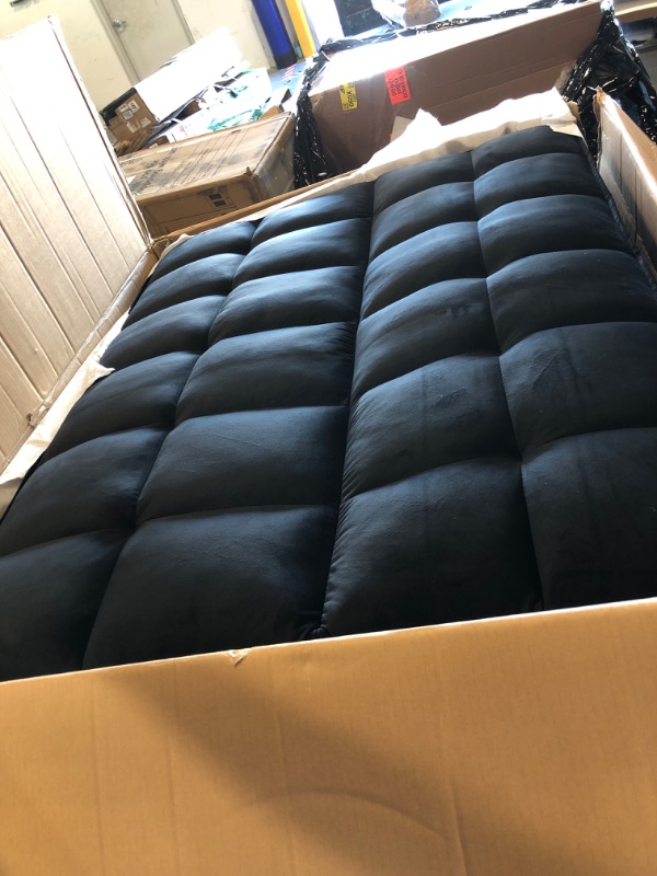 Photo 2 of **** BIG BOX***FRANSOUL 55" Convertible Sleeper Sofa w/Pillows & Side Pockets,Velvet Tufted Loveseat Upholstered Couch w/Pull Out Bed for Small Space, Living Room, Apartment,Home