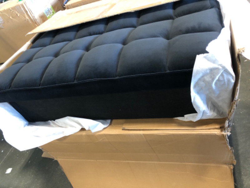 Photo 3 of **** BIG BOX***FRANSOUL 55" Convertible Sleeper Sofa w/Pillows & Side Pockets,Velvet Tufted Loveseat Upholstered Couch w/Pull Out Bed for Small Space, Living Room, Apartment,Home