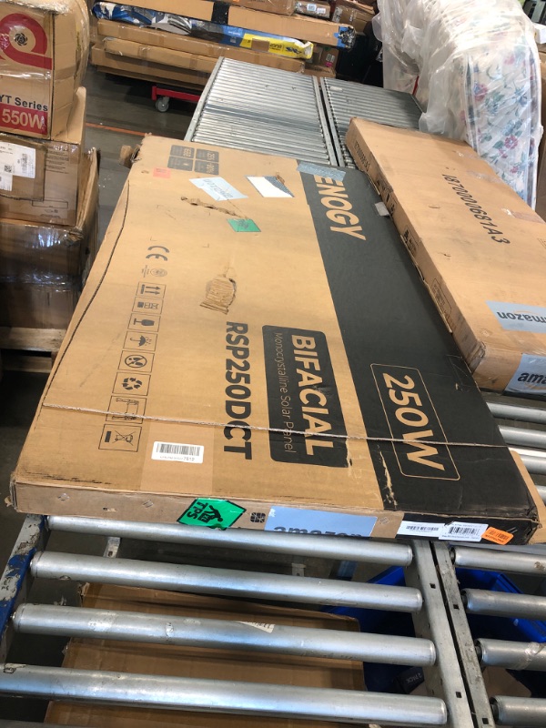 Photo 1 of Renogy N-Type 16BB 250W Bifacial Solar Panel, 12V 250 Watt Solar Panel Double-Side 25% High-Efficiency, PV Module Power Charger for RV Marine Rooftop Farm Battery and Other Off-Grid Applications 250W N-Type Bifacial