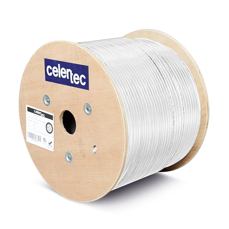 Photo 1 of *** DOBLE PACK*** CAT6A Ethernet Cable, 1000ft, 23AWG Solid Bare Copper, UTP Unshielded Twisted Pair, CMR Riser Rated &ETL Listed, 650Mhz/10 Gigabit Network Speed, Bulk...