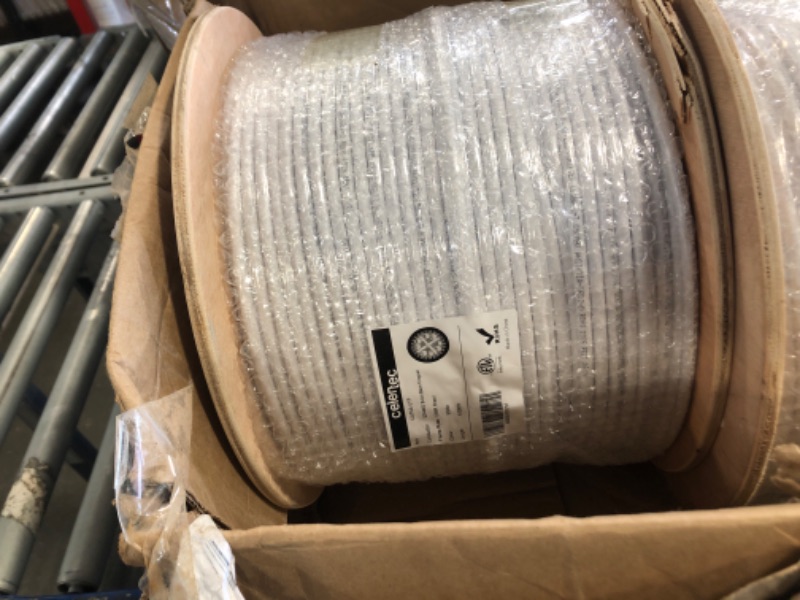 Photo 3 of *** DOBLE PACK*** CAT6A Ethernet Cable, 1000ft, 23AWG Solid Bare Copper, UTP Unshielded Twisted Pair, CMR Riser Rated &ETL Listed, 650Mhz/10 Gigabit Network Speed, Bulk...