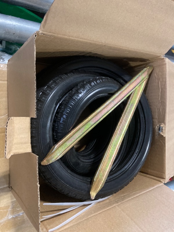 Photo 1 of Wheelchair Rear Wheel Solid Tires (Pair) 24x1 3/8" PU Non Pneumatic Tires, Suitable for Manual Wheelchair Tire Replacement (24x1 3/8" Black).