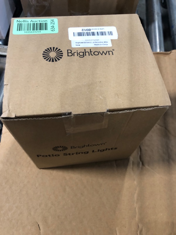 Photo 1 of Brightown 60 Feet LED Outdoor String Lights with Shatterproof G40 Edison Bulbs, Connectable and Weatherproof Strand, Commercial Grade Patio Lights for Backyard Garden Patio Decorative, White White - LED 60ft Patio Lights