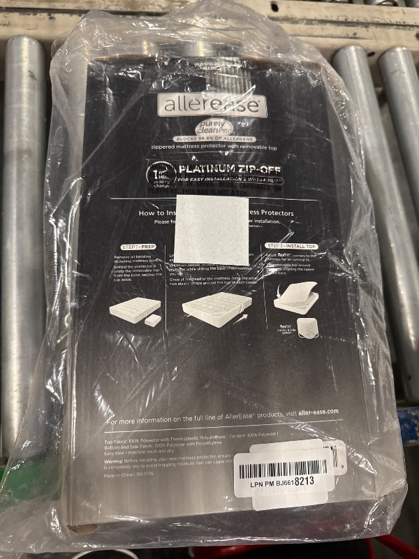 Photo 2 of AllerEase Platinum Zip-Off Top Mattress Protector