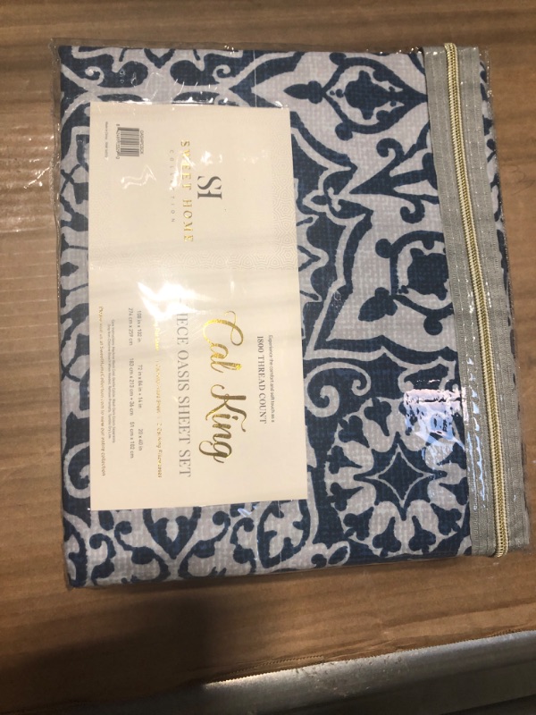 Photo 1 of 1800 Thread Count Sheet Set – Soft Egyptian Quality Brushed Microfiber Sheets – Luxury Bedding Set with Flat Sheet, Fitted Sheet, 2 Pillow Cases (Pack of 12)