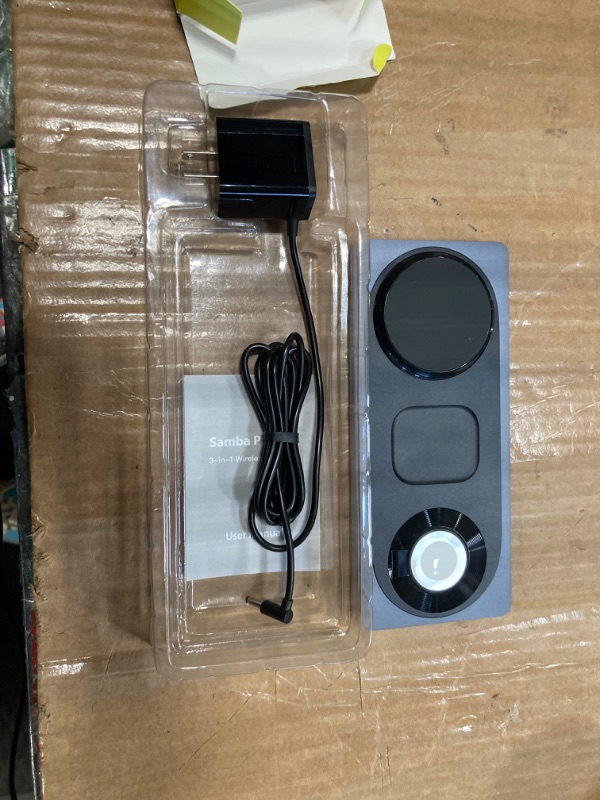 Photo 3 of 3 in 1 Charging Station for Apple Devices: Used for iPhone and Watch Charging Station with Magsafe Charger Stand, Wireless Charger for iPhone15/14/13/12, Apple Watch 1-9/Ultra, AirPods 3 Pro