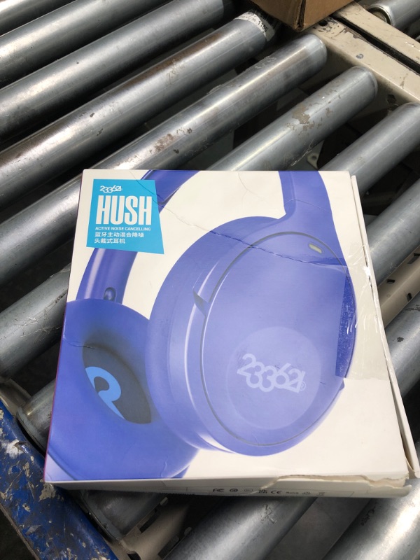 Photo 2 of 233621 Hush Noise Cancelling Headphones. Lightweight Over Ear ANC Bluetooth Headphones. Fast Charge