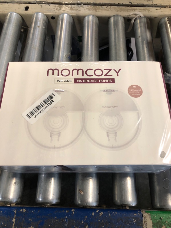 Photo 1 of ***Factory Sealed***
Momcozy Breast Pump Hands Free M5, Wearable Breast Pump of Baby Mouth Double-Sealed Flange with 3 Modes & 9 Levels, Electric Breast Pump Portable - 24mm, 2 Pack Quill Gray 2 Count Quill Gray