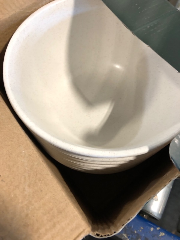 Photo 3 of [Set of 8] Unbreakable Cereal Bowls 30 OZ Set 8 Microwave and Dishwasher Safe BPA Free E-Co Friendly Deep Soup Bowl Large Deep for Cereal