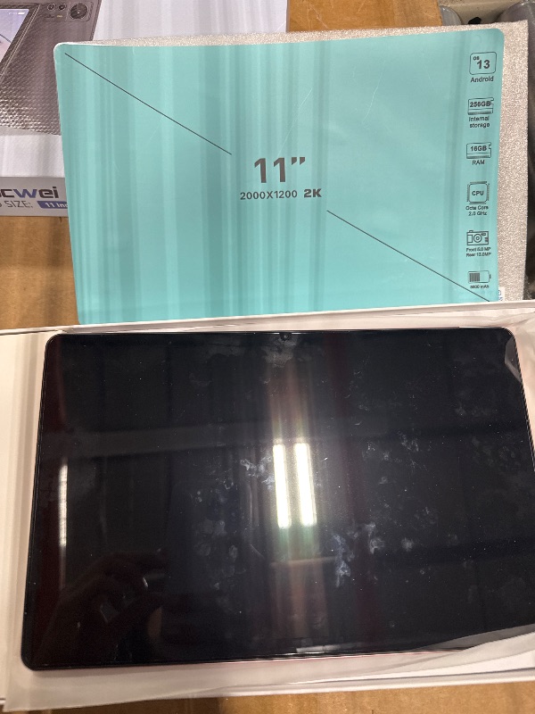 Photo 2 of 2024 Newest 11 inch Tablet Android 13 Tablets 16GB RAM 256GB ROM 1TB Expand, 2K 2000 x 1200 Display, Octa-Core, Triple Camera, 8600mAh, Quad Speakers, 5G/2.4G WiFi, GPS,Bluetooth,with Case -Rose Gold