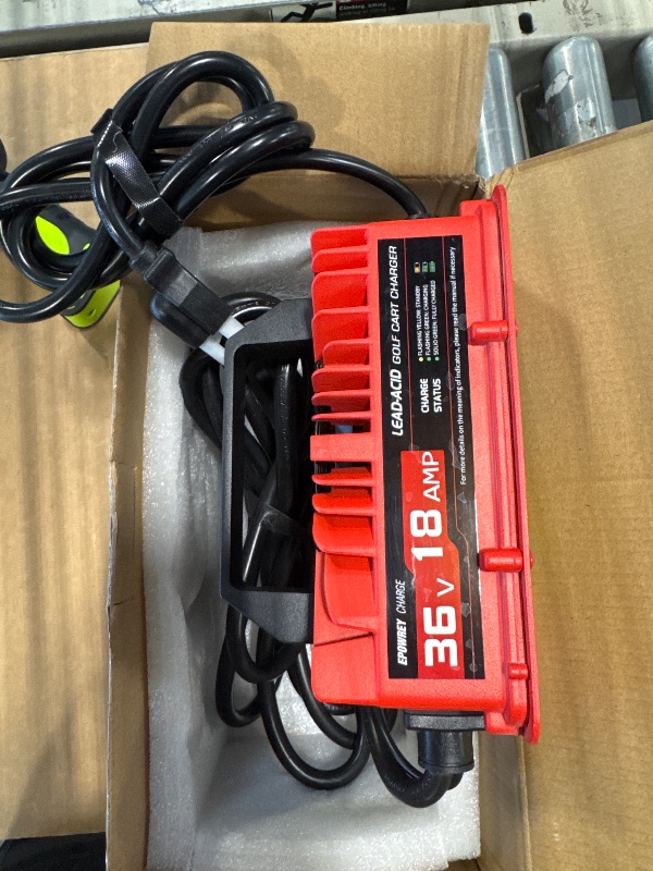 Photo 2 of 18 Amp 36 Volt Golf Carts Battery Charger for EZGO & Yamaha with Crowfoot Plug