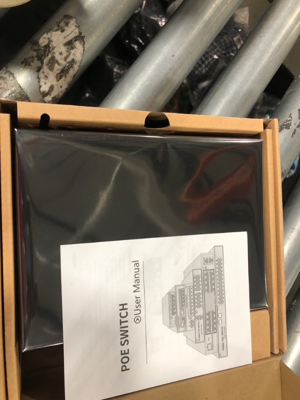 Photo 1 of 8 Port Gigabit PoE Switch with 2 Gigabit Uplink, Unmanaged 10 Port Gigabit PoE Switch Compatible with IEEE 802.3af/at Devices@120W, AI PoE Auto Recovery&Extend, Vlan, Metal Pluy&Play