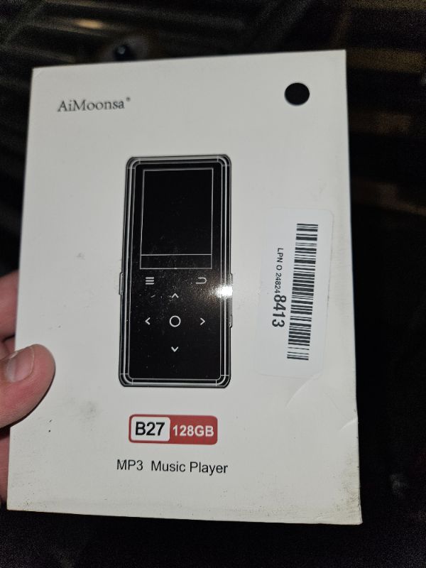 Photo 2 of **USED**
128GB MP3 Player with Bluetooth 5.2, AiMoonsa Music Player with Built-in HD Speaker, FM Radio, Voice Recorder, HiFi Sound, E-Book Function, Earphones Included (Black 128G)