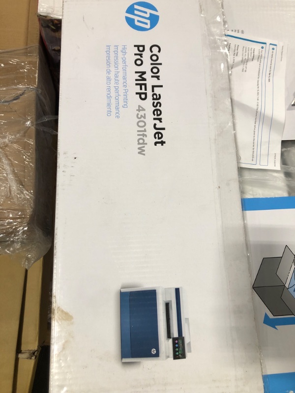 Photo 1 of HP Color LaserJet Pro MFP 4301fdw Wireless All-in-One Color Laser Printer, Scanner, Copier, Fax, Best-for-Office New version