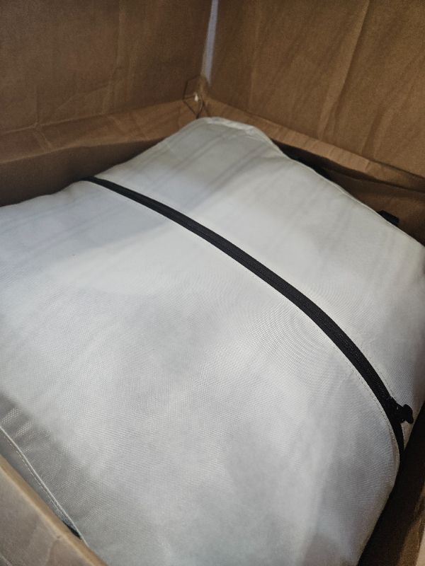 Photo 1 of **USED**
Big Joe Imperial Fufton Foam Filled Bean Bag Sofa with Removable Cover, Black Plush, Soft Polyester, 5 feet Giant