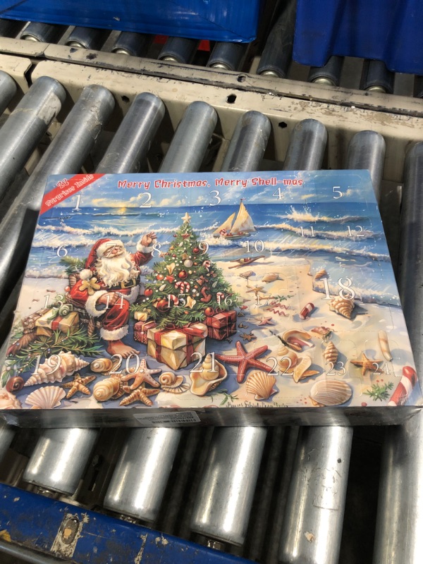 Photo 2 of ***Factory Sealed***
QianCannaor Advent Calendar 2024 Seashell, 24 Days Christmas Countdown Surprises with Marine Shells, Starfish - Educational, Collectible, Scientific Gifts