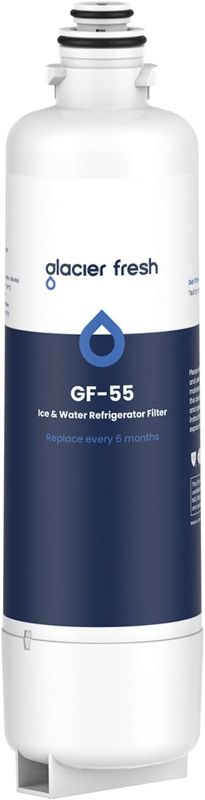 Photo 1 of ***FACTORY SEALED***
GLACIER FRESH Replacement for Bosch 11025825 Ultra Clarity Pro Refrigerator Water Filter BORPLFTR50, Compatible with 12033030, 12028325, 11032531, BORPLFTR50, WFC100MF, B36CT80SNS, B36CL80ENS (1 Pack)