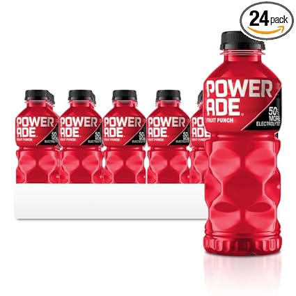 Photo 1 of ***(EXP: March 25, 2024)NONREFUNDABLE*** POWERADE Sports Drink Fruit Punch, 20 Ounce (Pack of 24)
