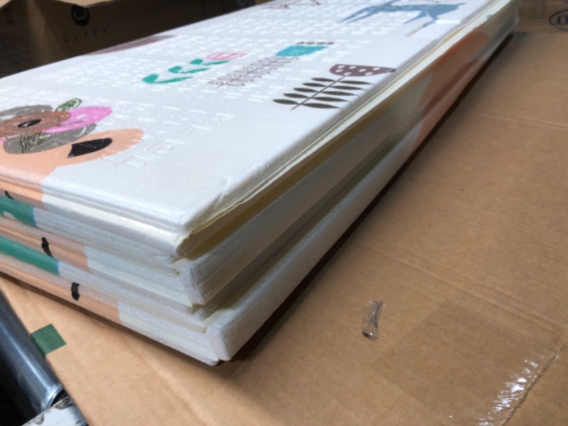 Photo 1 of UANLAUO Foldable Baby Play Mat, Extra Large Waterproof Activity Playmats for Babies,Toddlers, (Bear(79x71x0.4inch))