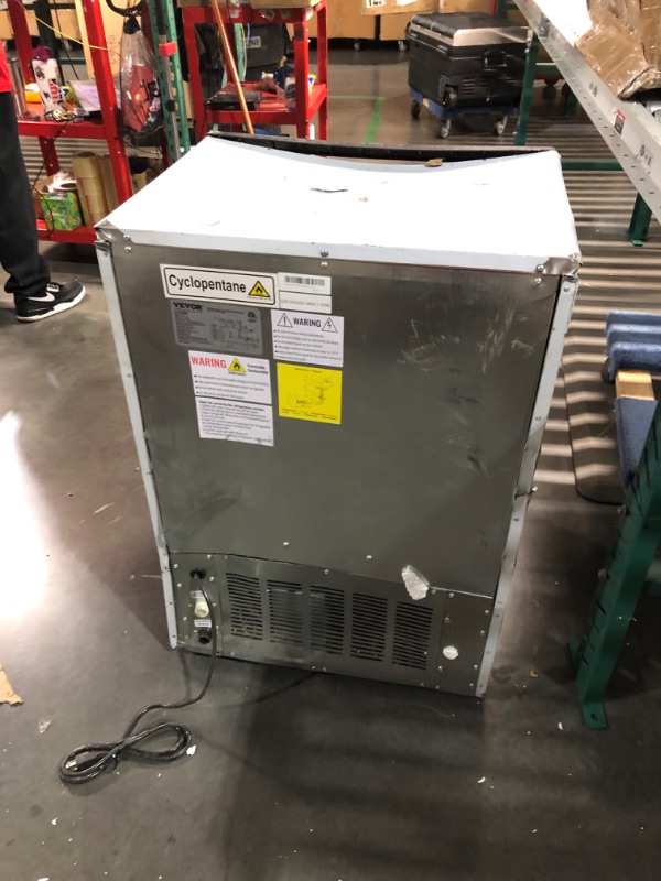 Photo 8 of ***NONREFUNDABLE - THIS SALE FINAL -  PARTS ONLY - SEE COMMENTS***
VEVOR Commercial Ice Maker, 160lbs/24H, Ice Maker Machine, 80 Ice Cubes in 12-15 Minutes, Freestanding Cabinet Ice Maker with 66lbs Storage Capacity LED Digital Display, for Bar Home Offic