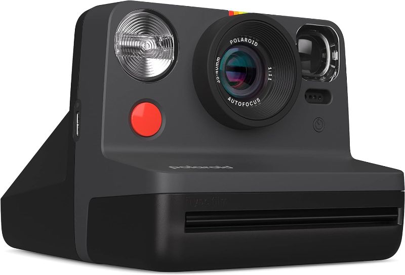 Photo 1 of **CAMERA ONLY**
Polaroid Now 2nd Generation I-Type Instant Camera + Film Bundle - Now Black Camera + 16 Color Photos (6248)- Black
