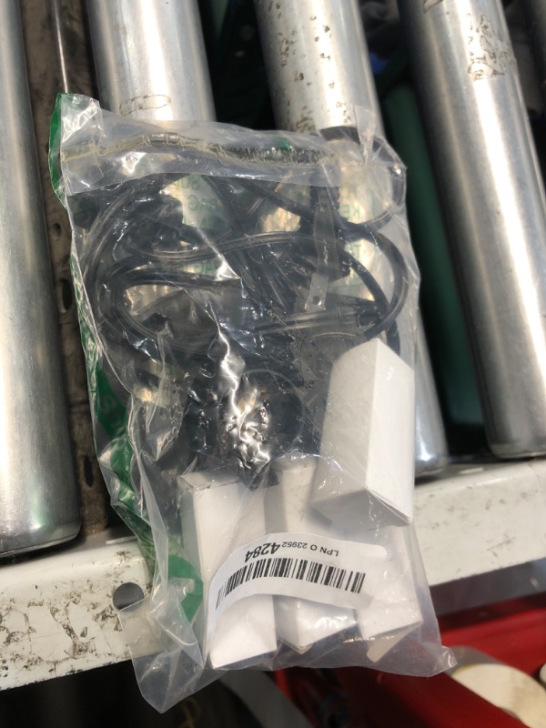 Photo 1 of *1 ITEM MISSING* REFERENCE PHOTO* ITEM IS BLACK*
2 Pieces Accessory Cord with One LED Light Bulb Lamp Kit, 6Ft Christmas Village Lights Cord with On/Off Switch and Spare Fuse, Blow Mold Light for Christmas Houses Village, Holiday Craft Decorations
