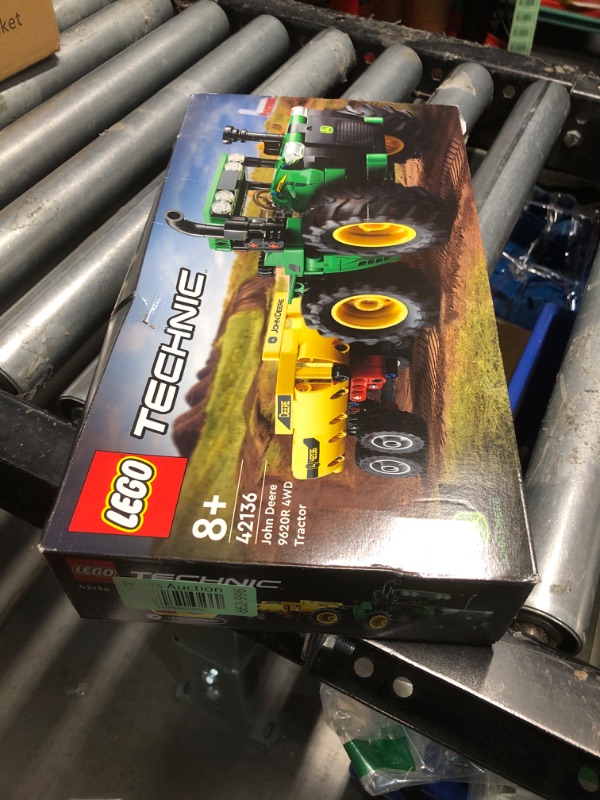 Photo 2 of ***FACTORY SEALED*** LEGO Technic John Deere 9620R 4WD Tractor Toy 42136 Building Toy - Collectible Model with Trailer, Featuring Realistic Details, Construction Farm Toy for Kids Ages 8+
