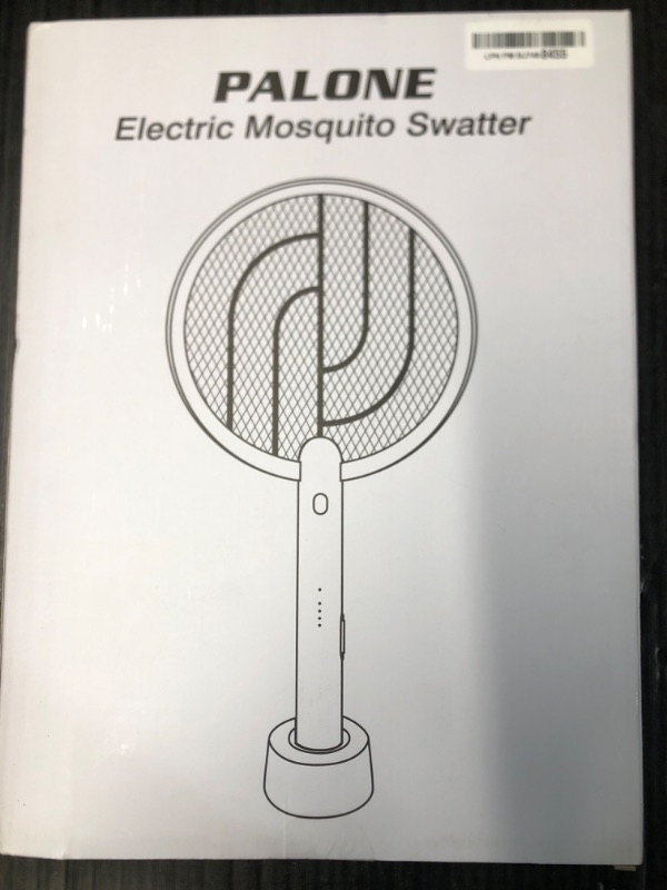 Photo 2 of (MISSING CHARGER) PALONE Electric Fly Swatter 3000V Bug Zapper Racket 2 in 1 Fly Swatter with 1200mAh Battery Rechargeable Mosquito Killer Lamp with 3 Layers Safety Mesh for Indoor and Outdoor