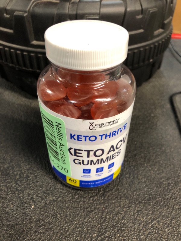 Photo 3 of ***(EXP:1/14/26 )NONREFUNDABLE***Keto Thrive Keto ACV Gummies Advanced Formula 1000MG Keto Thrive Keto Gummies Apple Cider Vinegar Formulated with Pomegranate Beet Juice Powder B12 Vegan Non GMO 60 Gummys