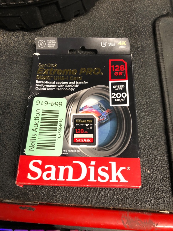 Photo 2 of [Older Version] SanDisk 128GB Extreme PRO SDXC UHS-I Card - C10, U3, V30, 4K UHD, SD Card - SDSDXXY-128G-GN4IN
