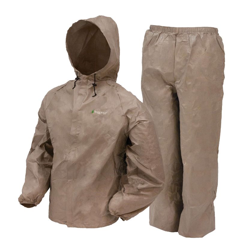 Photo 1 of (READ FULL POST) Frogg Toggs Ultra Lite Rain Suit in Khaki (Men's) (MED) 
