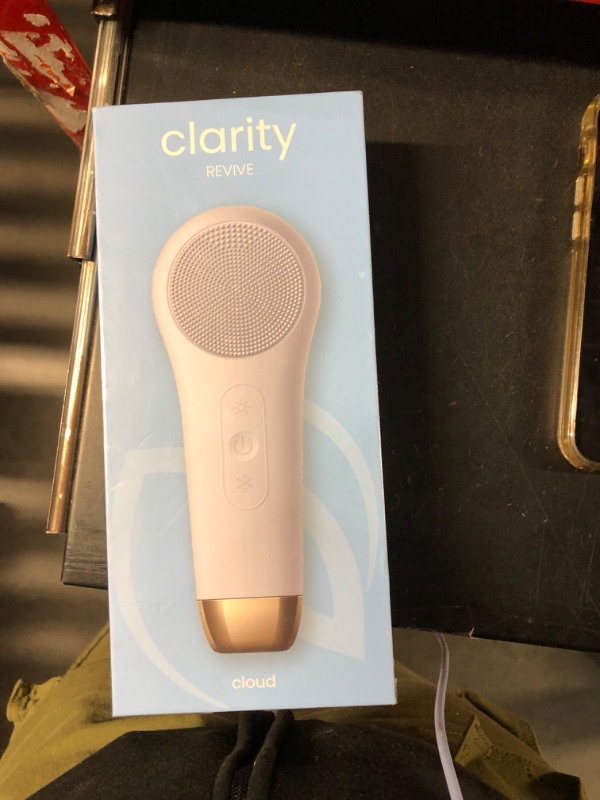 Photo 2 of ***FACTORY SEALED***MORE LIFE Clarity 3 in 1 Sonic Facial Cleansing Brush, Silicone Face Scrubber, Rechargeable Waterproof Face Scrub Brush, Deep Cleaning, Gentle Vibration, Face Exfoliator Reduce Blackhead | Cloud White