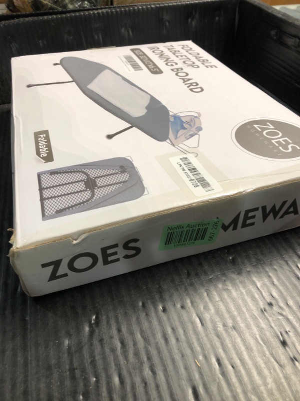 Photo 1 of ZOES HOMEWARE Metal Mesh Panel Tabletop Ironing Board | Foldable Iron Board | Heavy Duty Small Iron Board with Heat Resistant Cover and 100% Cotton 8mm Thicken Pad | 31.5"x11.8"x6.2"